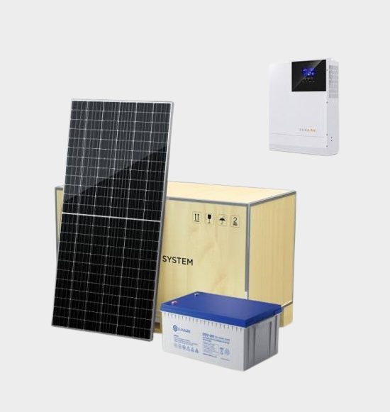 An off-grid solar panel system providing independent and renewable energy without reliance on the main power grid.